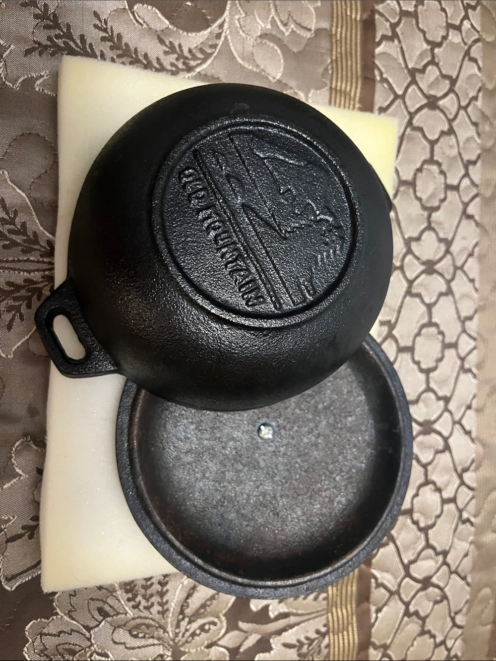 Cast Iron Mini Skillet with Lid - Black
